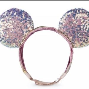Disney World Parks 2021 50th Anniversary Minnie EARidescent Sequin Ears NWT